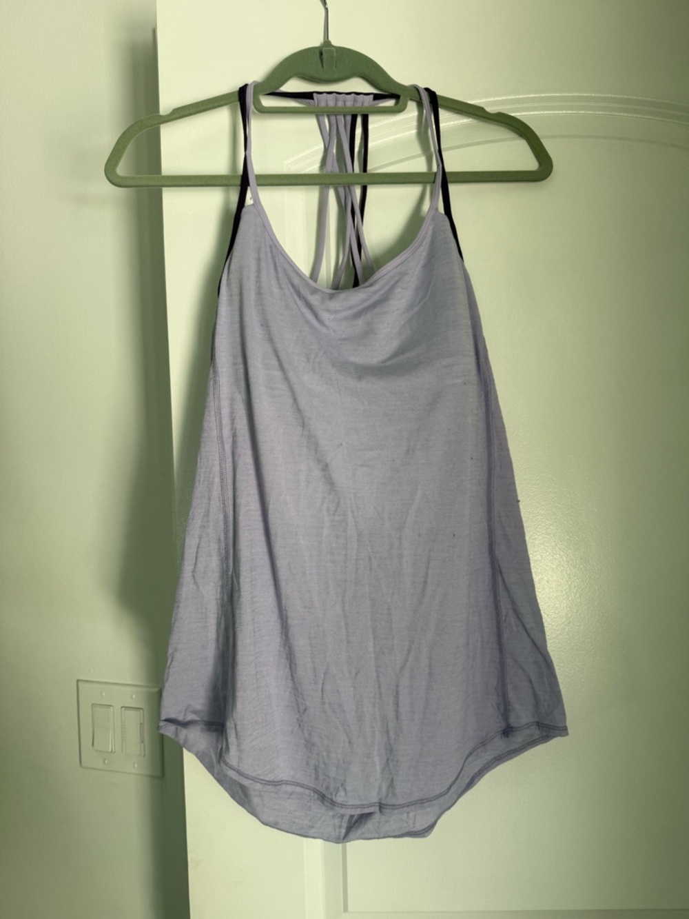 lululemon athletica Pale Blue Double-Strap Tank Top